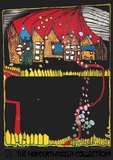 Artprint "Houses in the snow"