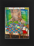MINI ART PRINT WITH PASSE-PARTOUT ISLAND OF LOST DESIRE