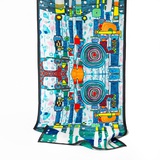 Seidenschal Blue Blues