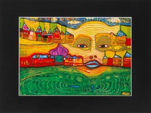 Mini Art Print with passe-partout IRINALAND