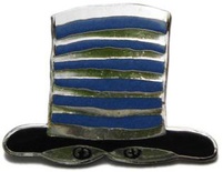 Pin "Hat" light-blue-black