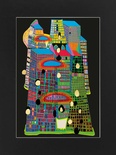 Mini Art Print with Passe-Partout GOOD MORNING CITY